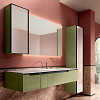 Oasis Profilo Композиция №06 Комплект мебели 155x51.5х h200см., подвесной, цвет: Mint/белый/хром