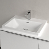 Villeroy&Boch Subway 3.0 Раковина 60х47х16.5см., 1 отв., подвесная, с антигрязевым покрытием CeramicPlus, с переливом, цвет: альпийский белый