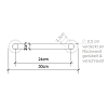 Decor Walther Classic HTE30 Полотенцедержатель 30см, подвесной, цвет: никель полированный