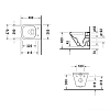 Duravit DuraStyle Унитаз 48x36.5 см, подвесной, compact, безободковый, цвет: белый