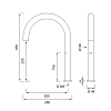 CEA Design FREE IDEAS Излив для кухни 37.5см., поворотный, инфракрасный, цвет: нержавеющая сталь