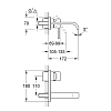 Grohe Allure Смеситель для раковины на 2 отверстия, вынос: 172 мм, цвет: хром