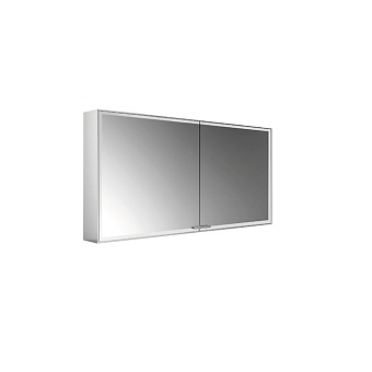 EMCO Prestige2 Зеркальный шкаф 128.7x63.9см., настенный, LED-подсветка, 2 двери, 2 полки, розетка, без EMCO light system