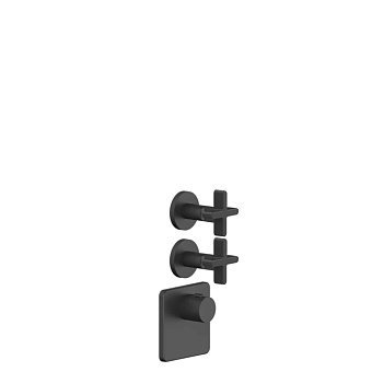Gessi Inciso Смеситель для душа, встраиваемый, термостатический, резьба 3/4", цвет: Black XL