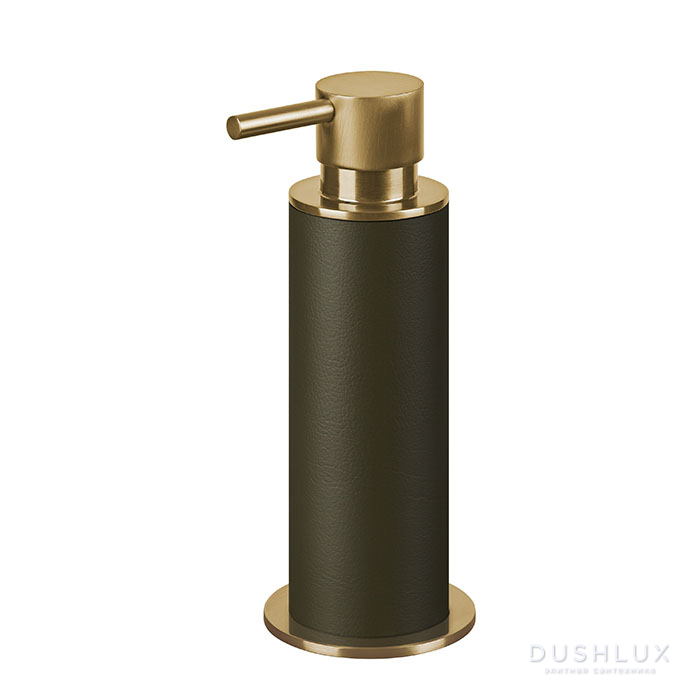 ADJ Диспенсер для жидкого мыла, D7xH19см., цвет: Gold/оливковый