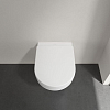 Villeroy&Boch Architectura Унитаз подвесной 370*530*330, безободковый, в комплекте сиденье c микролифтом, CeramicPlus, цвет альпийский белый