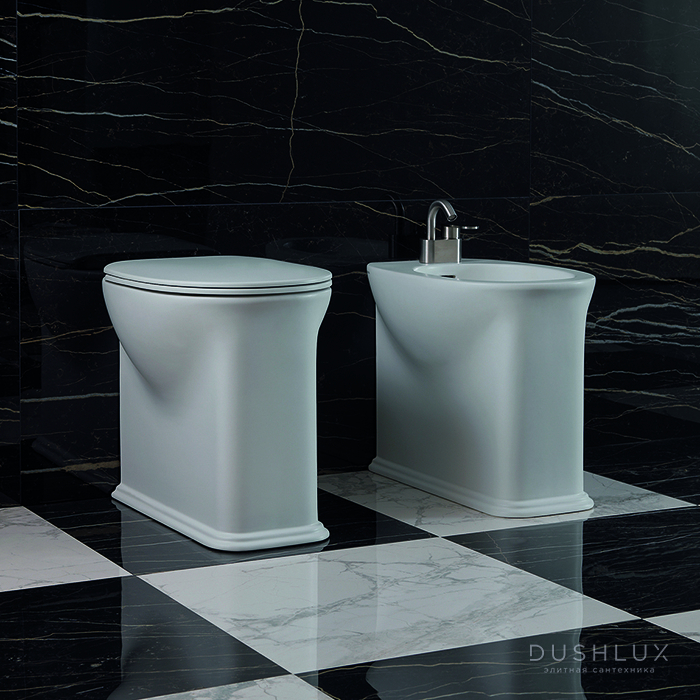 Фото Flaminia Madre Plus Унитаз пристенный 54x36xh45см, унивирсальный выпуск, с системой goclean®, цвет: белый глянцевый