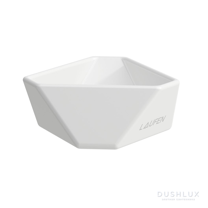Фото Laufen Home collection Чаша 10.5х10х4 см TRIO TRAY, настольная, керамическая, цвет: белый