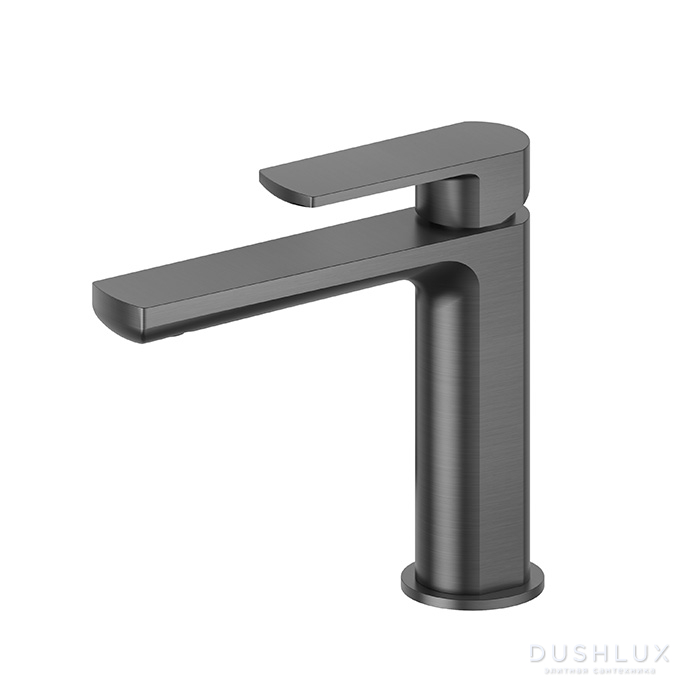 Фото Newform Haka Смеситель для раковины, 1 отв., без донного клапана, цвет: PVD brushed gun metal