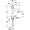 Duravit White Tulip Смеситель для раковины, 1 отв., цвет: хром