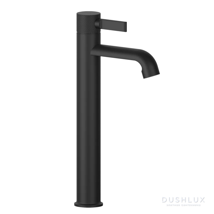 Фото Gessi Inciso- Смеситель для раковины, однорычажный, без донного клапана, цвет: black XL