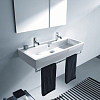 Duravit Vero Раковина 100x47см., подвесная, 2 отв., c переливом, цвет: белый