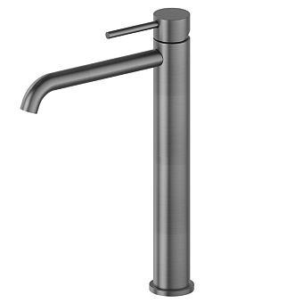Newform X-Steel 316 Смеситель для раковины, высокий, 1 отв., без донного клапана, цвет: PVD Brushed gun metal