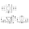 Duravit D-Code Унитаз 37x48см., подвесной, безободковый, с сиденьем микролифт, цвет: белый глянцевый