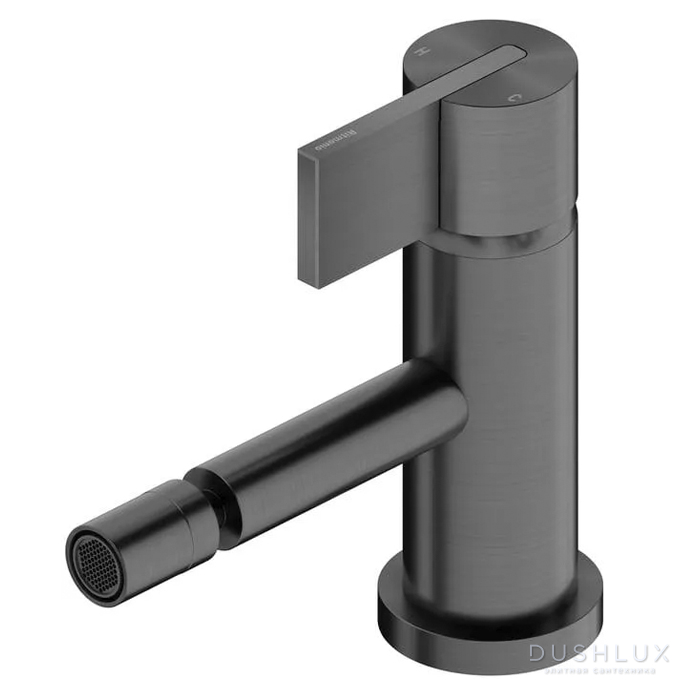 Фото Ritmonio Round Смеситель для биде, 1 отв., цвет: Black Stainless Steel
