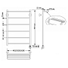 Secado Триада 4 Полотенцесушитель 40x80 см, электрический, цвет: бронза