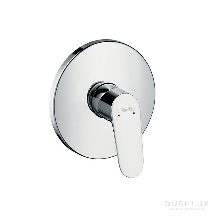 Фото Hansgrohe Focus Смеситель для душа HighFlow, встраиваемый, на 1 источник, внешняя часть, цвет: хром