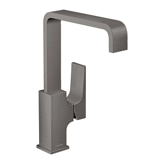 Hansgrohe Metropol Смеситель для раковины 230, на 1 отв, с донным клапаном, излив 165мм, цвет: шлифованный черный хром