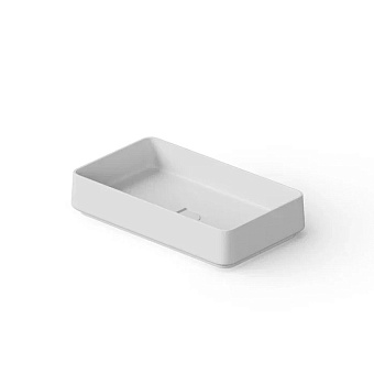 Dea Design Washbasins Раковина 58x34x12см., накладная, без отв., Solid Surface, цвет: White №18