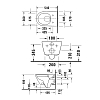 Duravit D-Neo Унитаз 37x54см., подвесной, безободковый, цвет: антрацит матовый