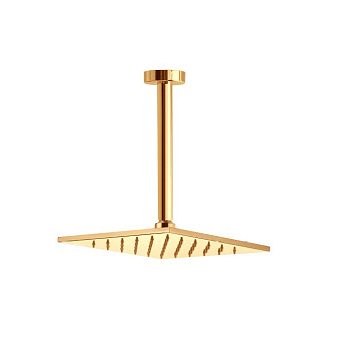 Webert Shower Set Верхний душ 20x20см, потолочный, латунь, цвет: золото