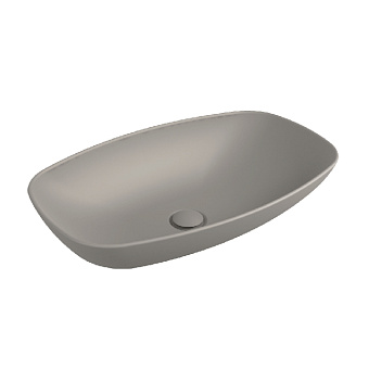 Flaminia Nuda Раковина 61x39.5x14 см, без отв., подвесная, цвет: cenere