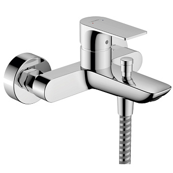 Hansgrohe Rebris S Смеситель для ванны, настенный, цвет: хром