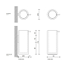Decor Walther Stone SSP Дозатор для мыла, настольный, цвет: белый/сталь матовая