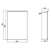 EMCO Pure Зеркальный шкаф 50x72.7см., LED-подсветка, 1 дверь, 2 полки, розетка, с нижней подсветкой