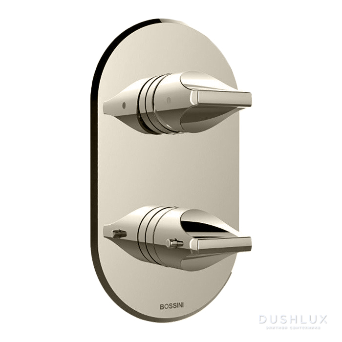 Фото Bossini Apice Смеситель душа, встраиваемый, термостатический, цвет: Brushed Nickel