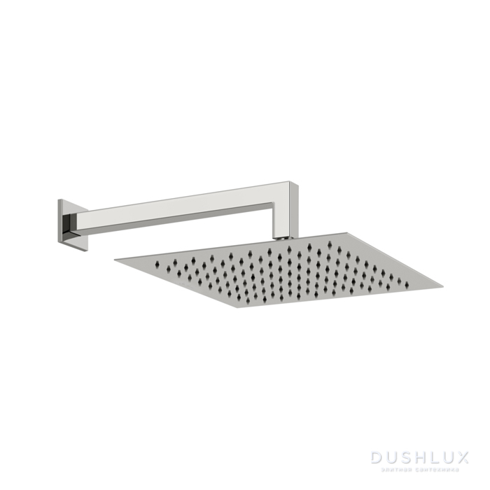 Фото Gessi Emporio shower Верхний душ 30х30см., подвесной, поворотная, с защитой от известкового налёта, цвет: Mirror Steel