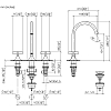 Dornbracht VAIA Смеситель для раковины, на 3 отв., цвет: Dark Platinum matt
