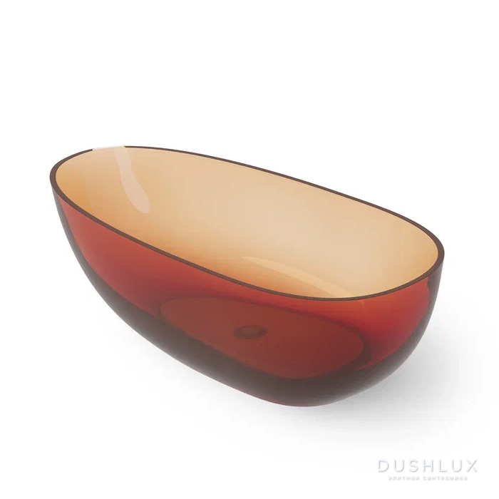 Фото Dea Design Modern Ванна 150x76x54см., отдельностоящая, Glasstech, прозрачная смола, цвет: Sunset R1
