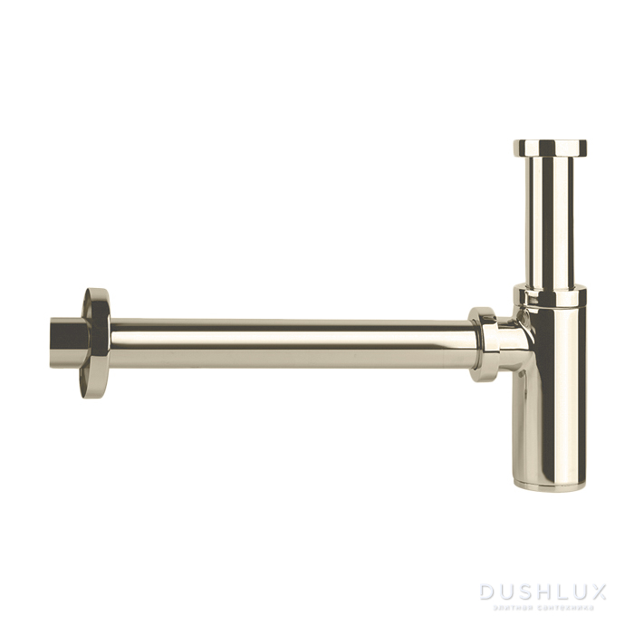 Фото Gessi Technical Accessories Сифон для раковины, круглый, цвет: Brushed Brass PVD