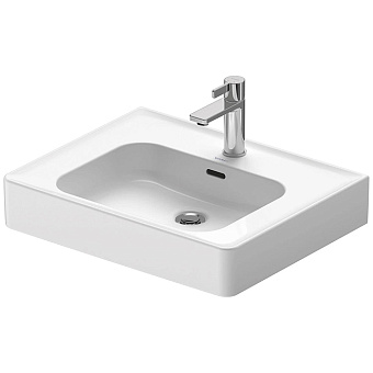 Duravit Soleil by Starck Раковина 60x48x14.5 см, подвесная/накладная, 1 отв., с переливом, WonderGliss, цвет: белый
