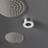 CEA Design FREE IDEAS Верхний душ 9.3см, встраиваемый, 1 режим, Rain jet, с прозрачными силиконовыми соплами, цвет: нержавеющая сталь
