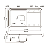 Omoikiri Tasogare 86 Кухонная мойка 86x19x51см.,встраиваемая, цвет: leningrad grey