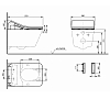 TOTO WASHLET SX EWATER+ Сиденье для унитаза CW522EY, с дистанционным управлением и автосмывом, цвет: белый