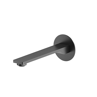 Newform Steel Line Излив для раковины 19см., встраиваемый, цвет: pvd brushed gun metal