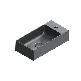 Catalano Premium Раковина 50x25см, с 1 отв., цвет: черный матовый