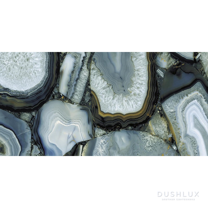 Фото Level Marmi Керамогранит 324х162x1,2см., универсальный, цвет: stuoiato book match "b" agate azure lappato