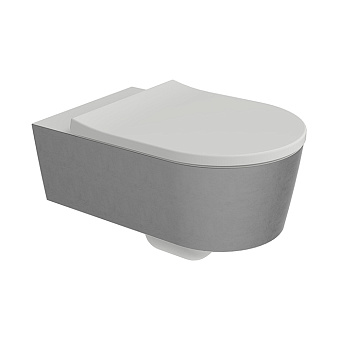 Flaminia Link Унитаз подвесной 56х36х20см, с системой GoClean, цвет: Silver White