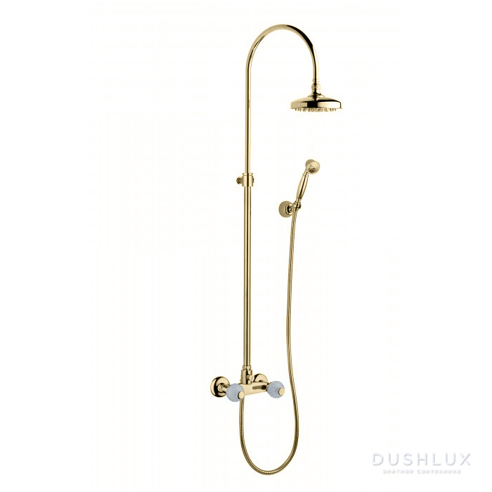 Bongio Rivoli Душевая стойка со смесителем для душа, верхним и ручным ...