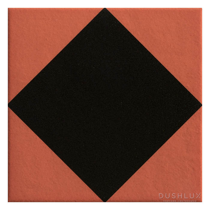 Фото Mutina Mattonelle Margherita 20.5х20.5 см, rhombus, универсальный, глазурованный, цвет: black