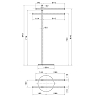 Newform Accessori tondi Полотенцедержатель, напольный, цвет: PVD glossy gold
