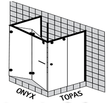 Sprinz Onyx Душевое ограждение 100x100x200см.