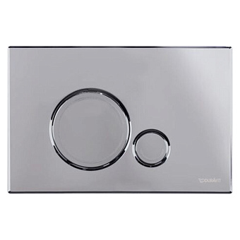Duravit DuraSystem Beta 120 Клавиша смыва для унитаза, пластик, цвет: хром глянцевый