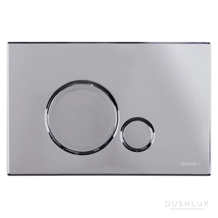 Фото Duravit DuraSystem Beta 120 Клавиша смыва для унитаза, пластик, цвет: хром глянцевый