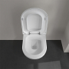 Villeroy Boch Hommage, Унитаз навесной, горизонтальный выпуск, размер 37x60см, с антигрязевым покрытием CeramicPlus, цвет: белый