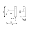 CEA Design GASTONE Кран для раковины, 1 отв., цвет: нержавеющая сталь